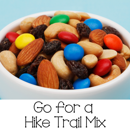 summer family activities - hiking trail mix